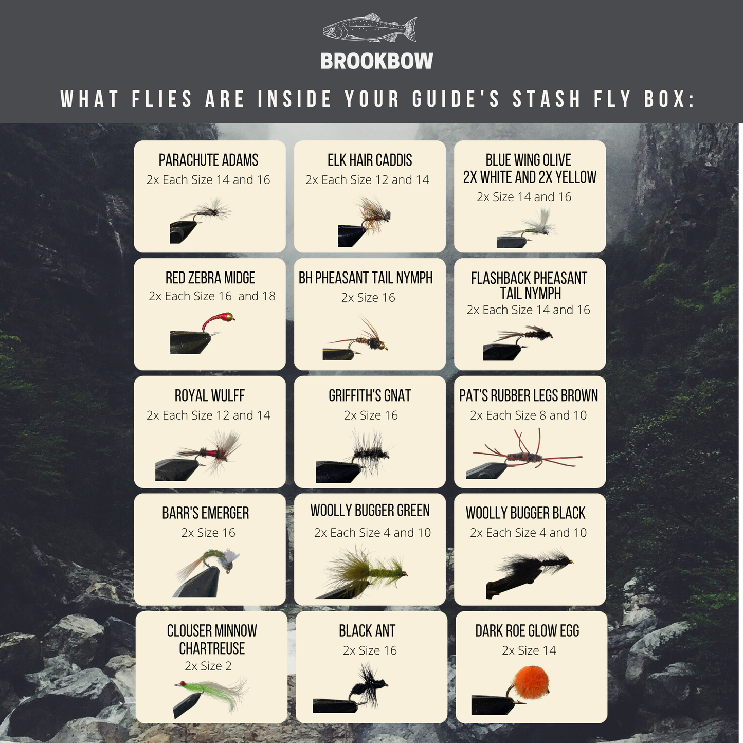Guide's Stash 48-Piece Fly Fishing Flies Collection