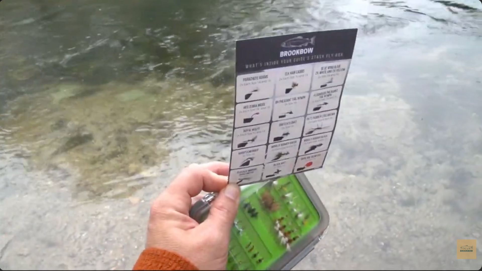 Load video: Catching a monster rainbow on a Brookbow fly